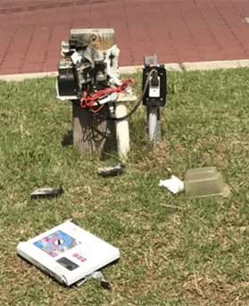 Irrigation Controller Lightning Damage