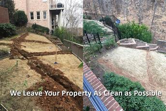 We leave your property as clean as possible - before and after photo