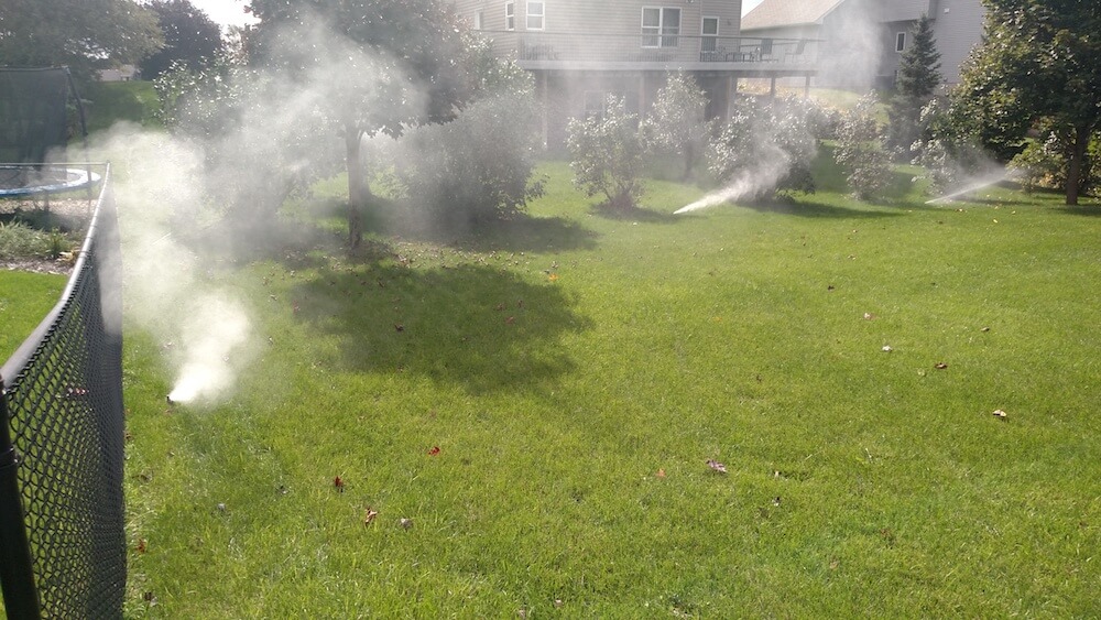 Marlboro irrigation winterization blowout