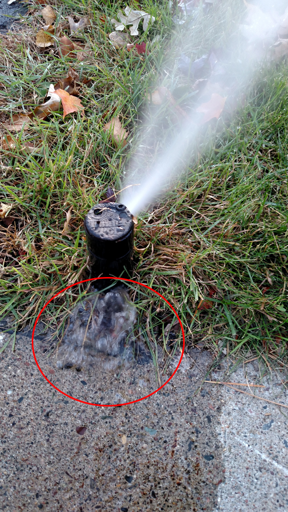 Leaking Water From the Base of the Sprinkler