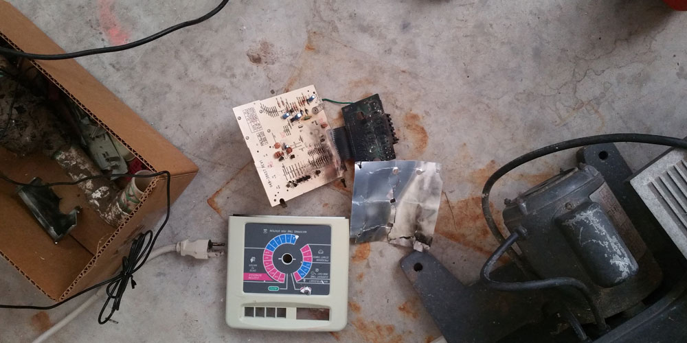 lightning damage to sprinkler controller North Fort Myers Florida
