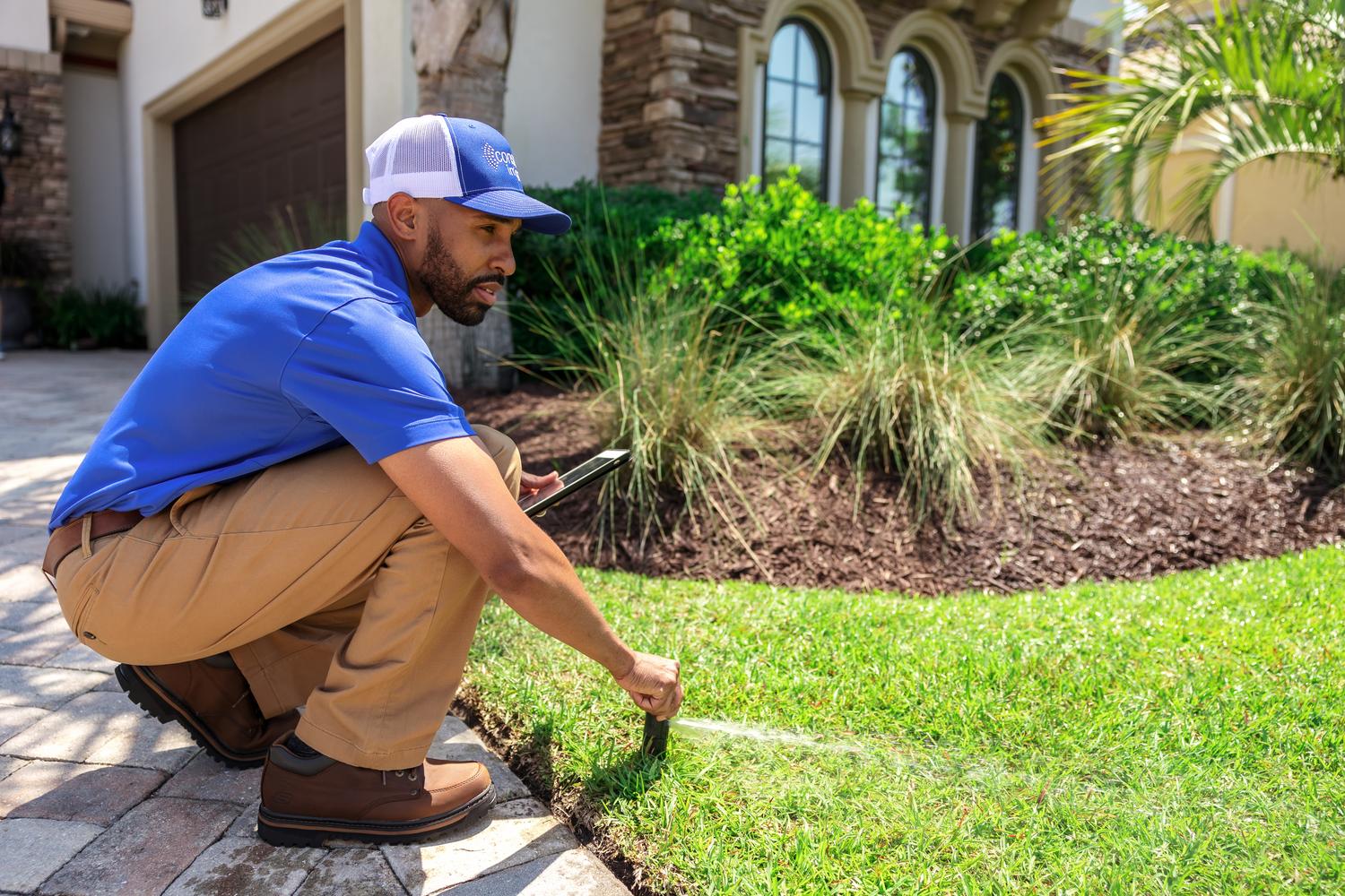 tech adjusting sprinkler 