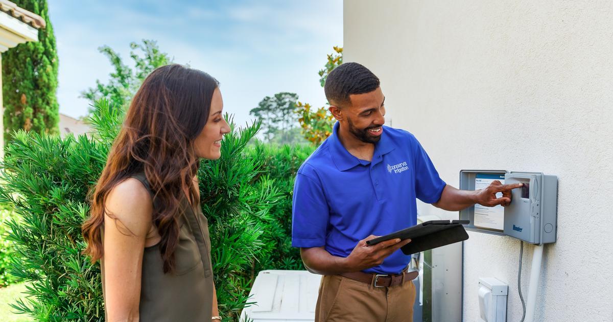 Conserva Irrigation Hunter Hydrawise Controller Installation in Yukon, OK