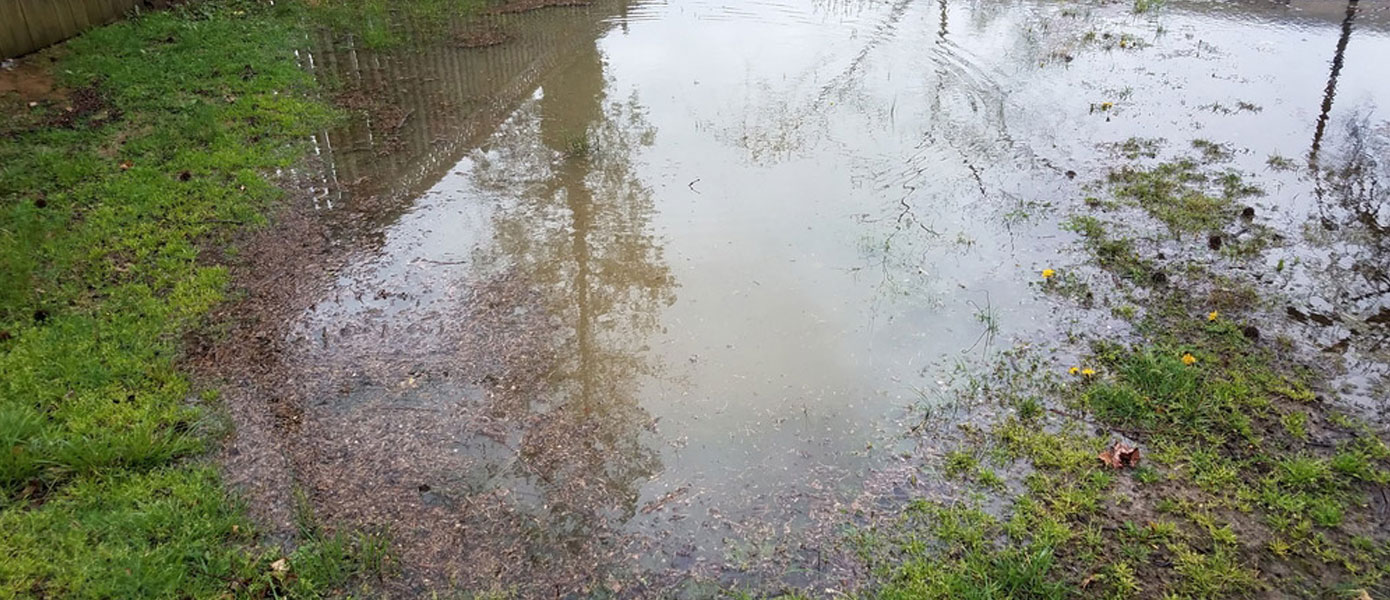 leak from irrigation system underground