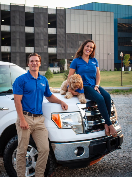 Caleb and Allie Shoup, Sprinkler Professionals of Conserva Irrigation of NW Arkansas