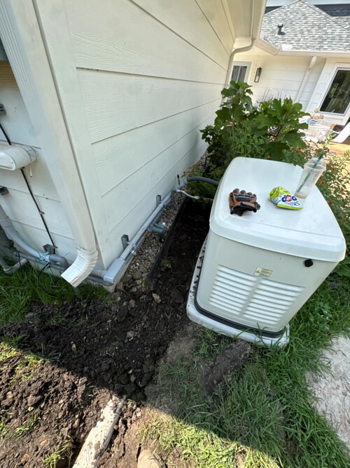 installing drain outside