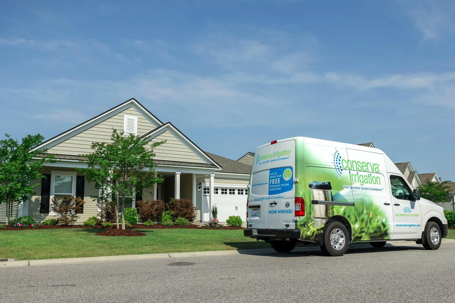 Healthy Lawn with Irrigation System in FL